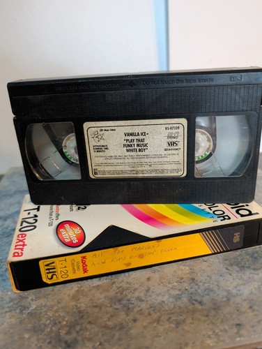 2 Rap New Kids Vanilla Ice Music Lot VHS Video TDK Maxell Sony Blank Home Movie