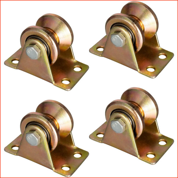 Umlenkrolle Stahlseil 4 StüCk 6Mm Seilrolle Mit 2 Kugellagern FüR SeilzüGe-image