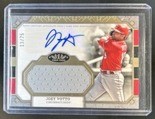 2024 Topps Tier One Joey Votto Auto Autograph Relics Jumbo Jersey #/75 Reds