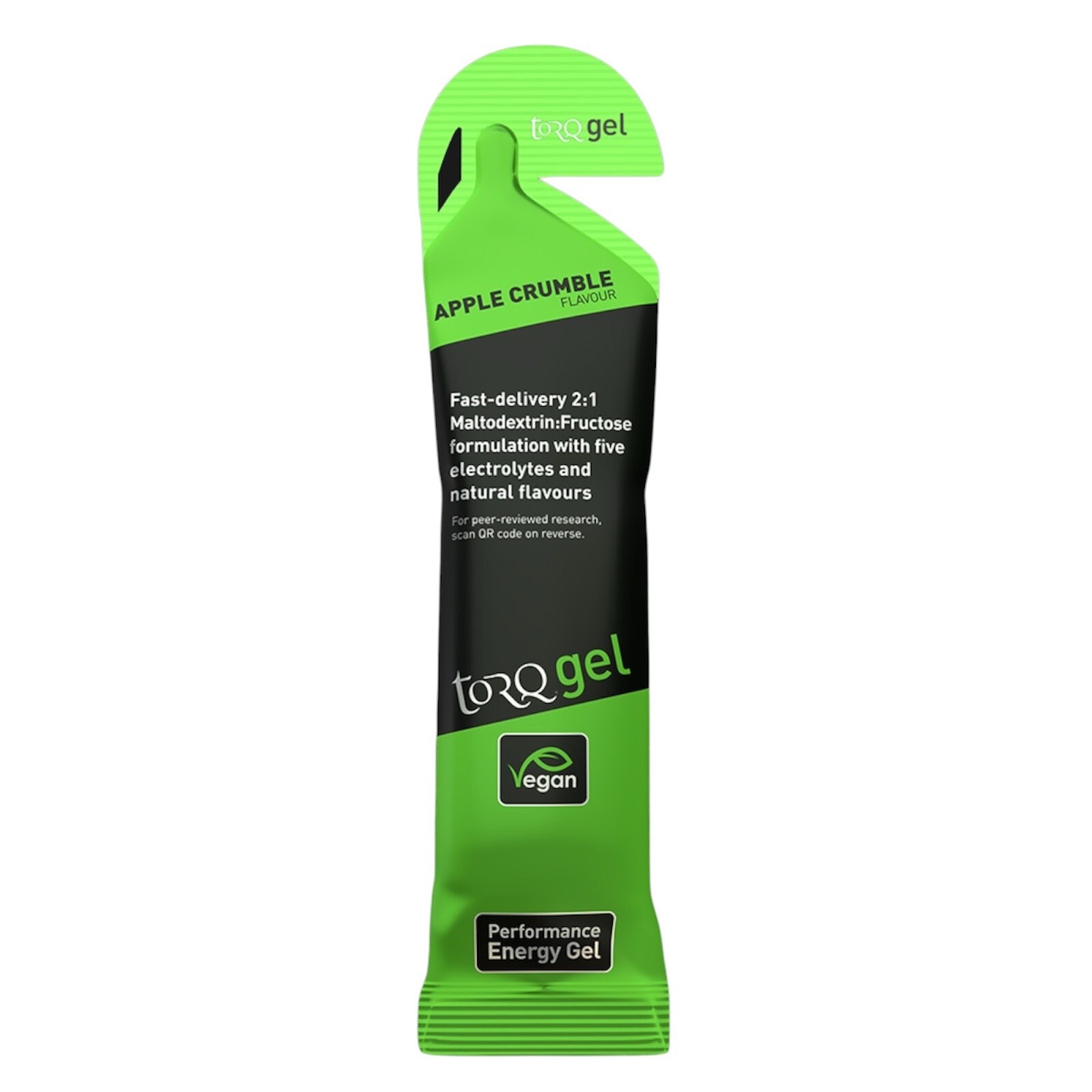 Torq Energy Gel Apple Crumble 45g Carbohydrate Electrolytes Bike Run Triathlon