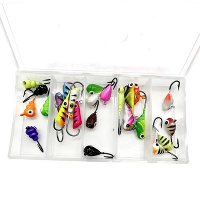 30-teiliges buntes Eisangelausr��stungsset f��r Crappie Bluegill Panfish Verwend