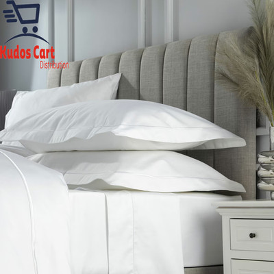 Belledorm 1200 Fadenzahl Baumwolle weiß Oxford Kissenbezug Paar Hotel Luxus 