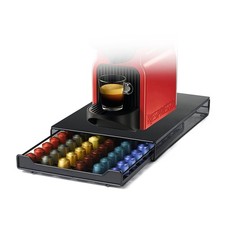 Capsule Drawer Coffee Pod Storage Compatible for Nespresso Support Metal Hold...