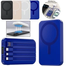 Magnetic Wireless Charger 500000mAh Power Bank Battery Pack for IPhone & Android