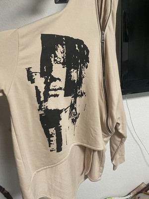 Archive Y2K Vintage Zipper Hoodie Gr. L Biege