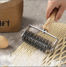 Tagliapasta in acciaio inox per pasticceria rullo torta cottura biscotti pane pizza impasto strumento