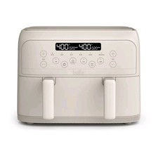 bella PRO - 4-qt. TriZone Touchscreen Air Fryer with Dual Flex Basket - Oatmilk