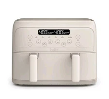 bella PRO - 4-qt. TriZone Touchscreen Air Fryer with Dual Flex Basket - Oatmilk