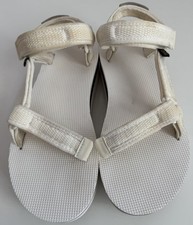 Teva Women's Flatform Universal Mesh Print Platform Sandal White 1102451 Size 8