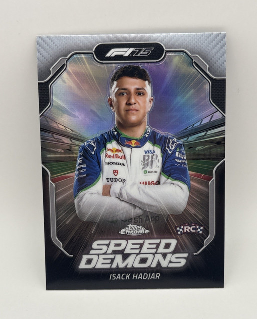 2025 Topps Chrome F1 Isack Hadjar (RC) Speed Demons #SD-5