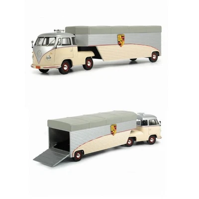 Schuco 1:18 Volkswagen VW T1 Continental Porsche Transporter Resin automodell - Bild 1 von 4