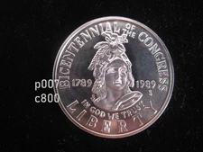 USA $1/2 Dollar 1989 S Gem Proof Congress Bicentennial 1789 US America Coin
