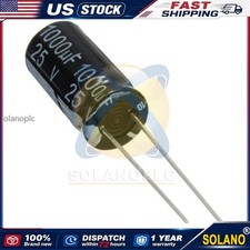 5pcs 1000uF 25V Electrolytic Capacitors Lot CD110