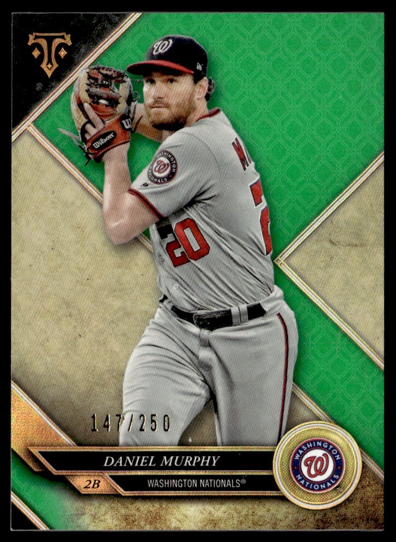 2017 Topps Triple Threads Emerald Daniel Murphy 147/250 Washington Nationals #60