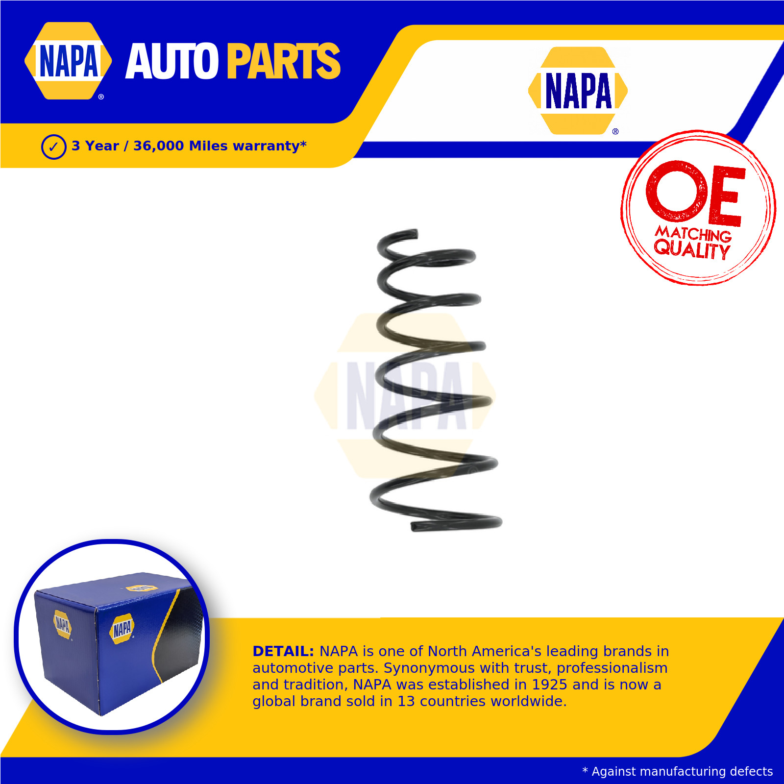 Coil Spring Front NCS1579 NAPA Suspension 4111162J20 Genuine Quality Guaranteed