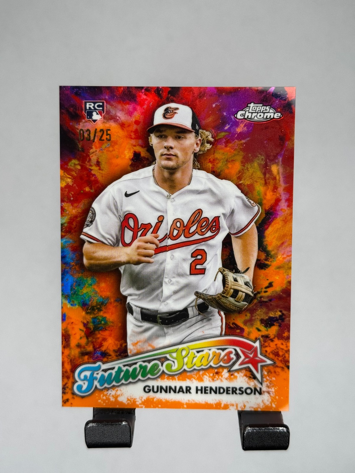2023 Topps Chrome Gunnar Henderson Rookie Future Stars Orange Refractor /25