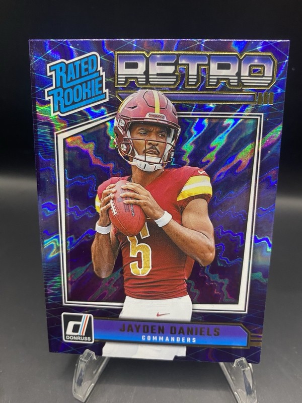 2024 Donruss Jayden Daniels Retro Rated Rookie #11 Washington Commanders
