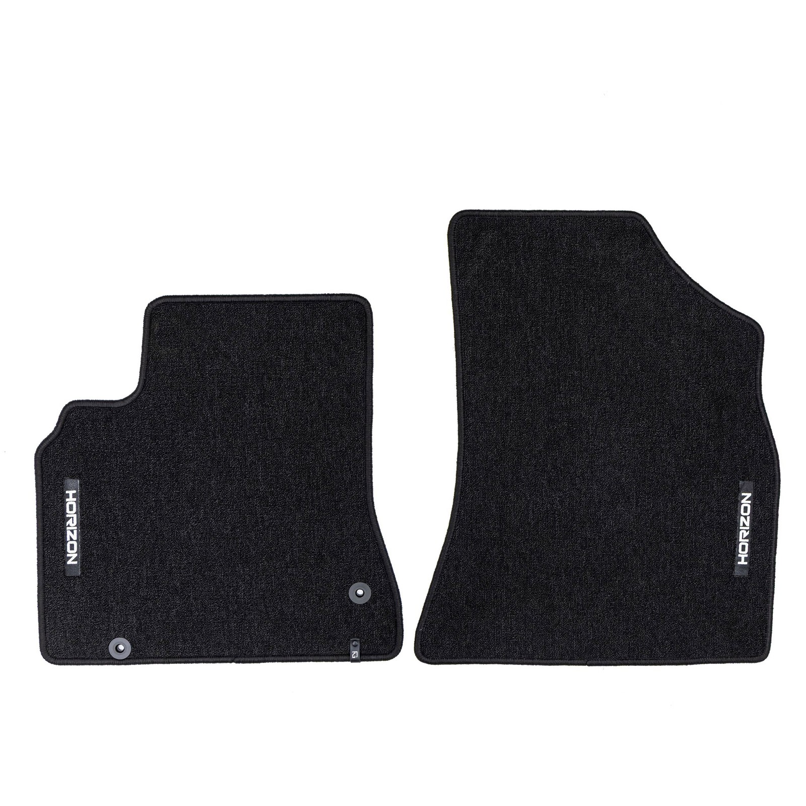 Tapis de sol Citroen Berlingo II velours premium noir sur mesure pour 3 places