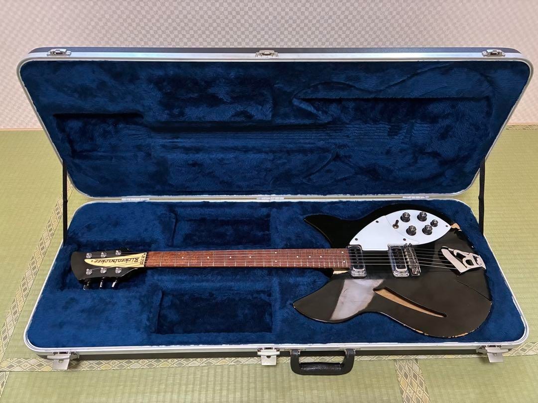 Rickenbacker 330 Jetglo 1985 Japan Vintage Electric Guitar w/ Hard