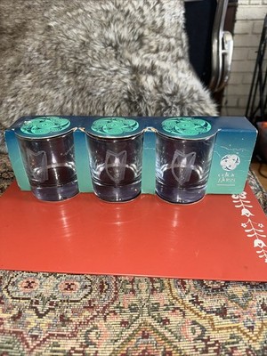 Set Of Three Celtic Knot Whiskey Glass Etched Irish Gift New