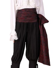 Pirate Brocade Waist Sash Men  Women Renaissance Belt - 49 Lined