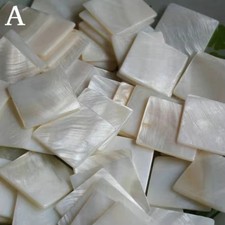 20 Pcs natural decorate Inlay material 25 25mm white pearl shell blanks