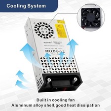 AC to DC Converter 12V DC Power Supply 600W Max 50A SMPS 110V to 12V Converter