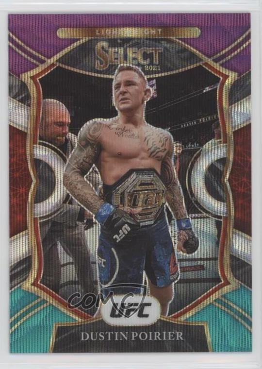 2021 Panini Select UFC Concourse Tri-Color Prizm Dustin Poirier #72 1b8