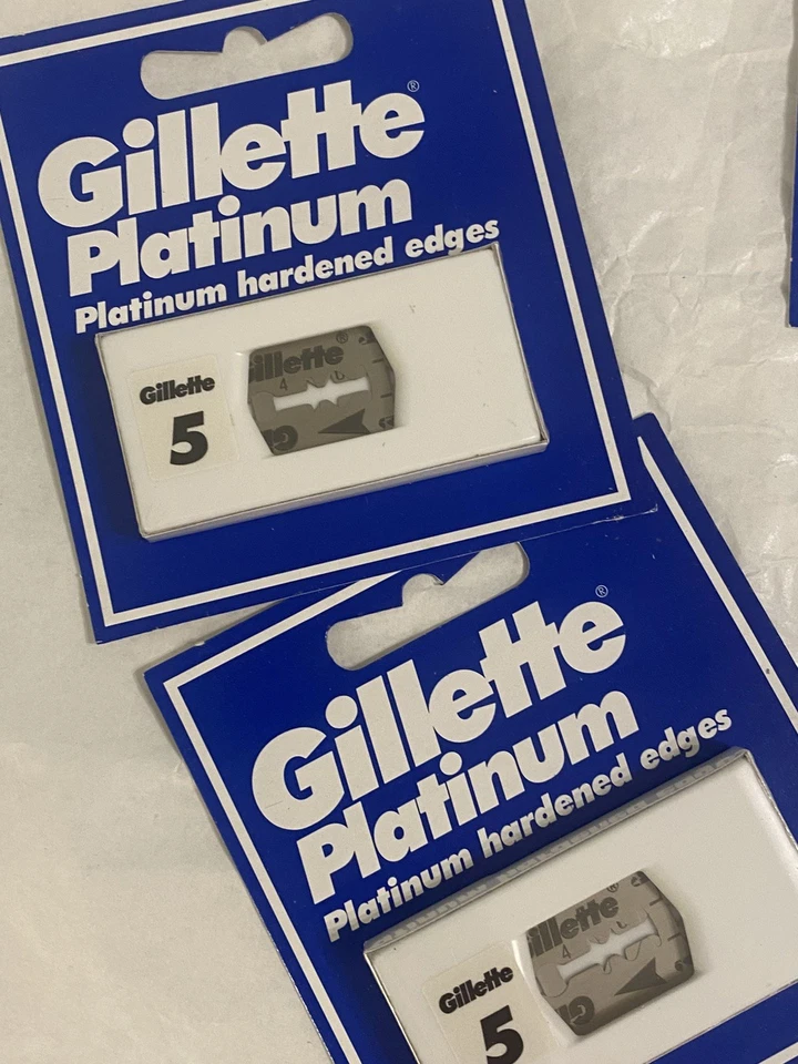 Lot Blades Discontinued Gillette Personna Platinum Rare Personna 74 Kai Lotto - Imagen 3 de 4