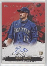 2021 Topps Inception Rookie and Emerging Star Red 21/75 Evan White Auto 0q0m