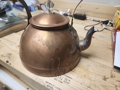 Old Dutch Copper Kettle Vintage