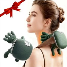 Shiatsu Neck and Shoulder Massager Pillow with Heat, Wireless Rechargeable