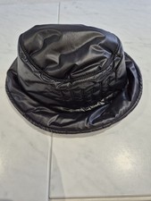 UGG Black All Weather Quilted Logo Bucket Hat L/ XL