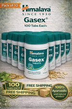Himalaya Gasex Tablets Ayurvedic Herbal Wellness 1000 Tabs Exp 02-2027