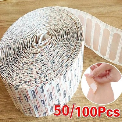 Waterproof Breathable Adhesive Bandages PE First Aid Plasters Wound Care Strips