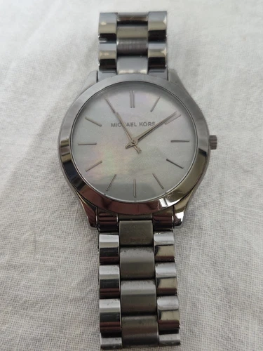 Orologio MICHAEL KORS Donna Slim Runway Gunmetal MK3413 Acciaio Inox Leggi