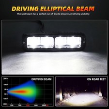 2x 6inch Led Work Light Bar Spot Pods Fog Lamp Offroad Driving Truck 4wd Suv Atv 2x 6inch Led Work Light Bar Spot Pods Fog Lamp Offroad Driving Truck 4wd Suv Atv