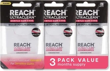 REACH ULTRACLEAN Gentle Gum Care Expanding Floss – Woven, Non-Waxed,... 