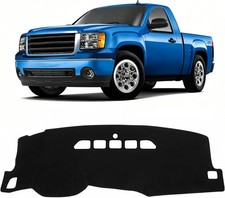 Black Dash Cover For 2007-2013 Chevy Silveradogmc Sierrachevy Avalanchegmc Yu