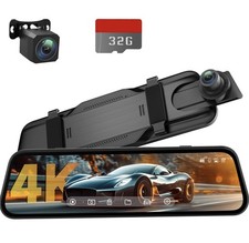 Vement VT10 4K Dash Cam with 10" Touchscreen and 32GB SD Card Included