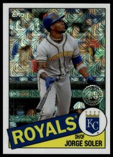 2020 Topps #85TC-22 Jorge Soler 1985 Chrome Silver Pack Promo