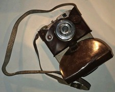 Macchina fotografica vintage anni 50 CMF Koroll Bencini - formato 120 - custodia pelle italiana originale