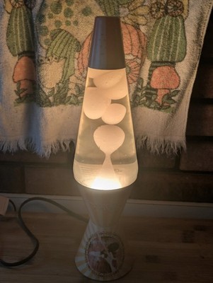 Lava Lamp Jimi Hendrix Light Lite Model # 2403 14.5'' White Wax Orange 2010