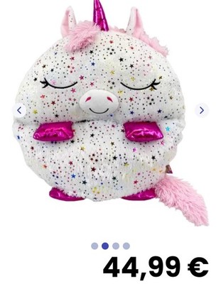 Happy Nappers Kuscheltier-Schlafsack im Design ''Glitzer-Einhorn''.