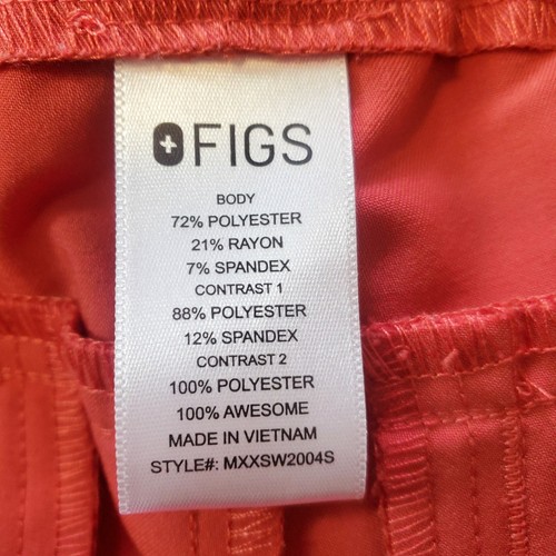 FIGS Womens Joggers Scrub Pants Orange Size M/S Medical Career - Picture 10 of 11