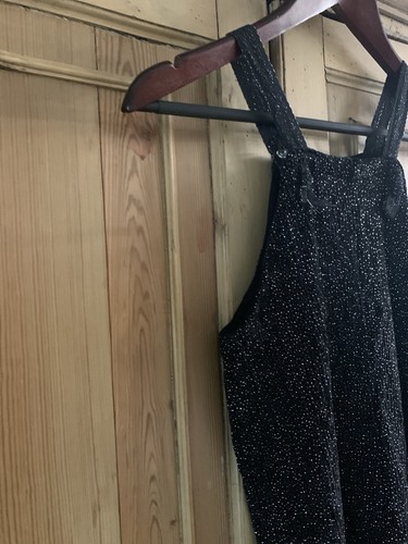 Zara Girl's Black Sparkle One-Piece With Adjust Straps Jumper/Romper Size T4-5 - Picture 2 of 10
