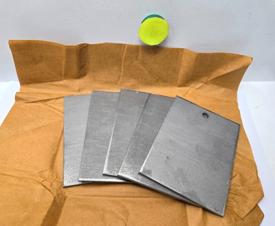 Q-PANEL TEST SUBSTRATES 3'' X 4'' X 1/8'' THICK ***LOT OF 5