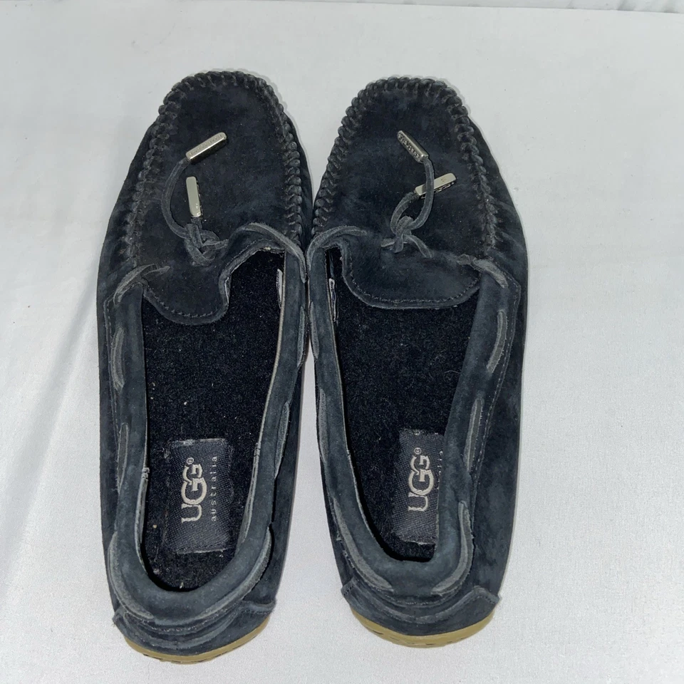 Ugg Australia SN1650 Moccasin Black Size 7.5 USA - Image 3 of 4