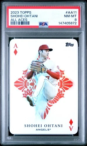 2023 Topps Shohei Ohtani #AA11 "All Aces" PSA 8 NM-MINT
