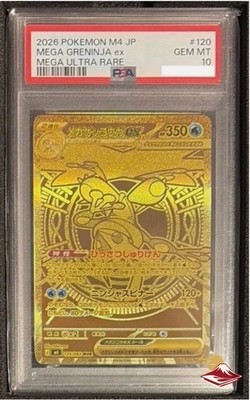 PSA 10 Mega Greninja ex MUR 120/083 M4 Ninja Spinner Pokemon Card